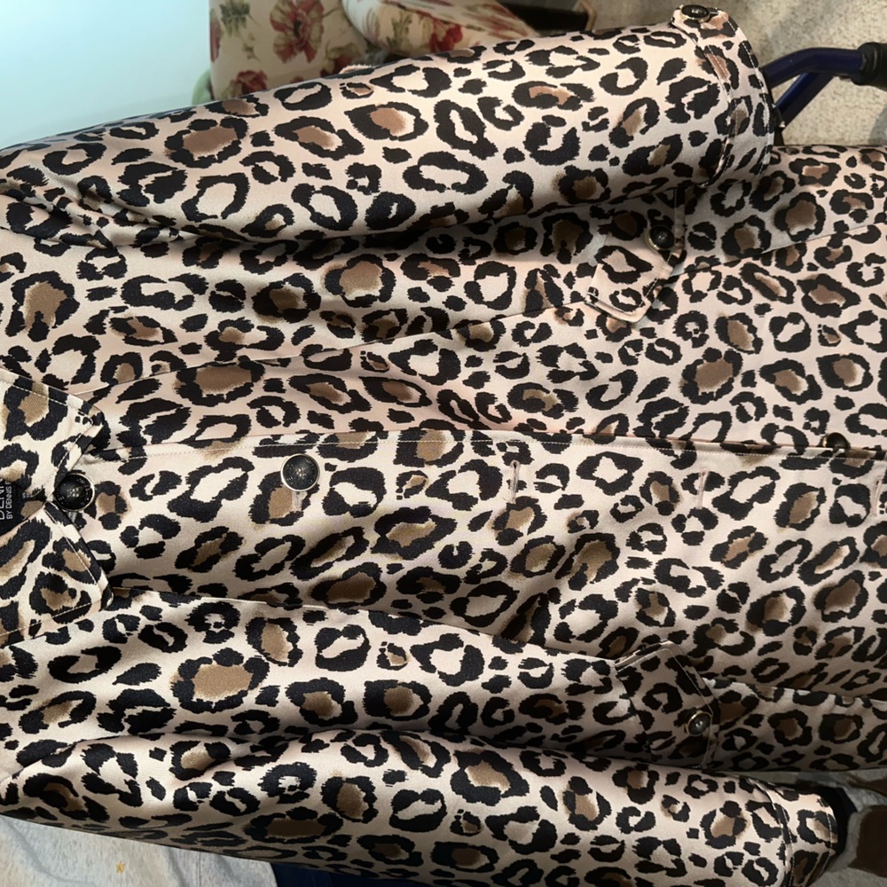 Dennis Basso animal print jacket